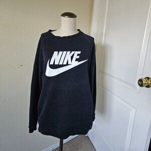 Nike Classic Black Crewneck Sweater Medium